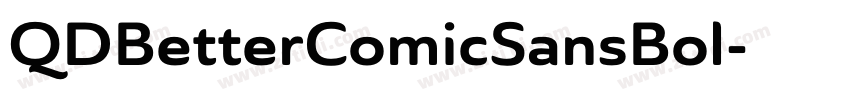 QDBetterComicSansBol字体转换