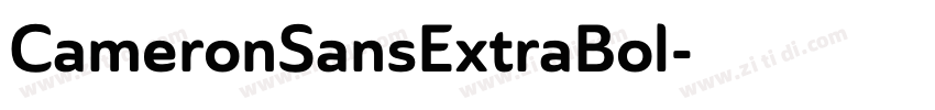 CameronSansExtraBol字体转换