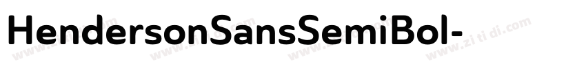 HendersonSansSemiBol字体转换