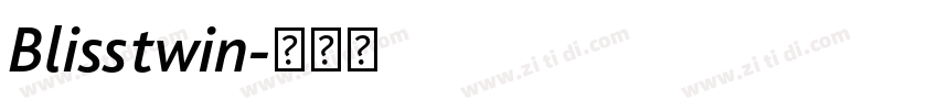 Blisstwin字体转换