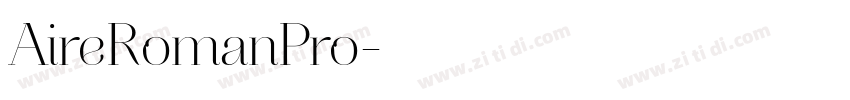 AireRomanPro字体转换