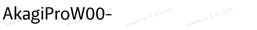 AkagiProW00字体转换