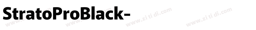 StratoProBlack字体转换