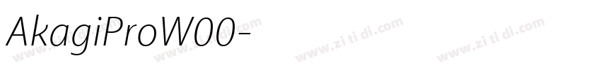 AkagiProW00字体转换