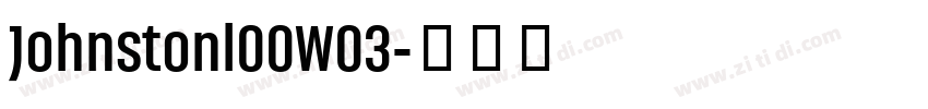 Johnstonl00W03字体转换