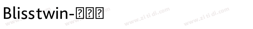 Blisstwin字体转换