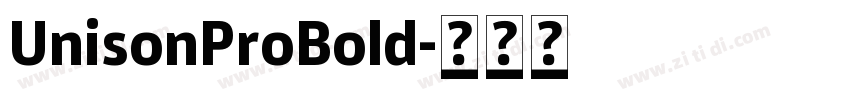UnisonProBold字体转换