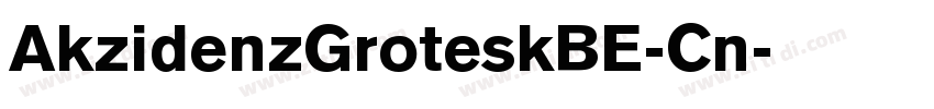 AkzidenzGroteskBE-Cn字体转换