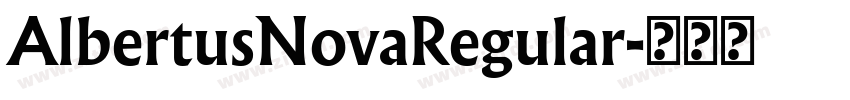 AlbertusNovaRegular字体转换
