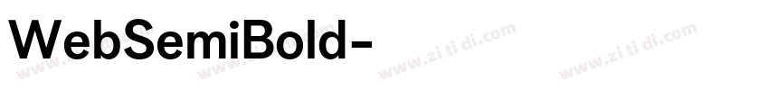 WebSemiBold字体转换