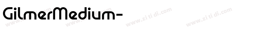GilmerMedium字体转换