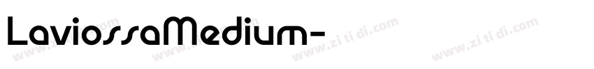 LaviossaMedium字体转换