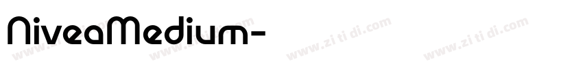 NiveaMedium字体转换