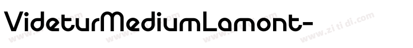 VideturMediumLamont字体转换