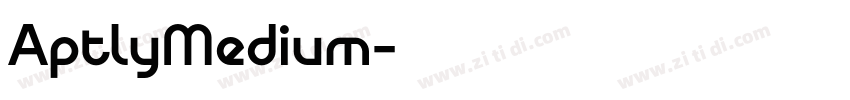 AptlyMedium字体转换
