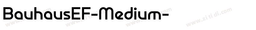 BauhausEF-Medium字体转换