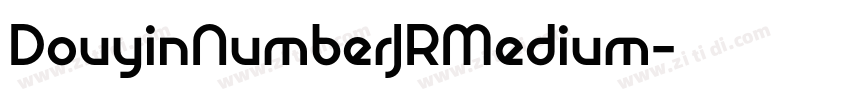 DouyinNumberJRMedium字体转换