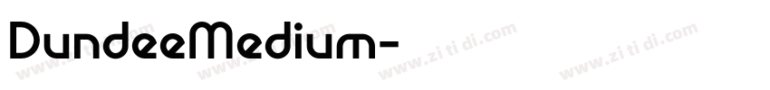 DundeeMedium字体转换