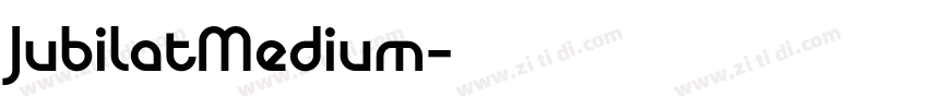 JubilatMedium字体转换