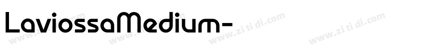 LaviossaMedium字体转换