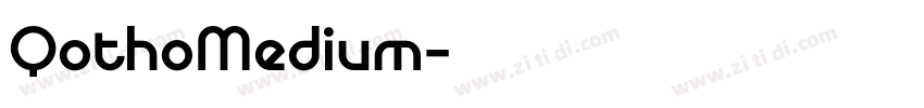 QothoMedium字体转换