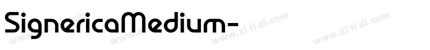 SignericaMedium字体转换