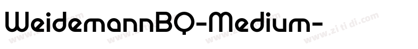 WeidemannBQ-Medium字体转换