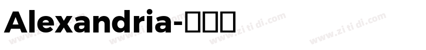 Alexandria字体转换