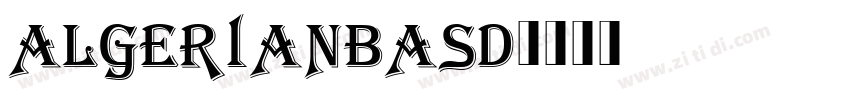 AlgerianBasD字体转换