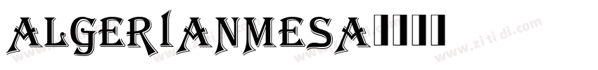 AlgerianMesa字体转换