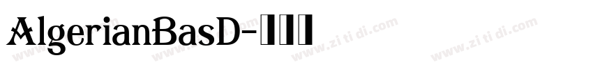 AlgerianBasD字体转换