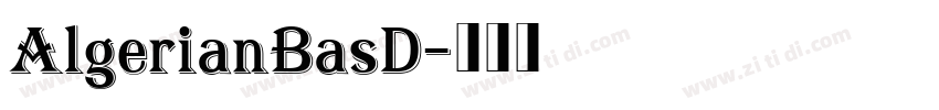 AlgerianBasD字体转换