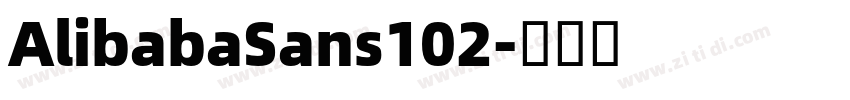 AlibabaSans102字体转换