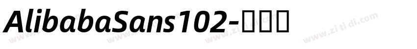 AlibabaSans102字体转换