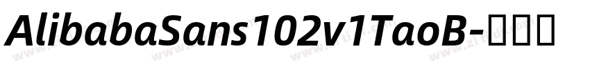 AlibabaSans102v1TaoB字体转换