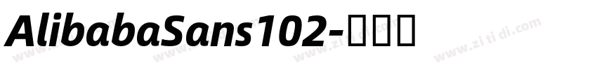 AlibabaSans102字体转换