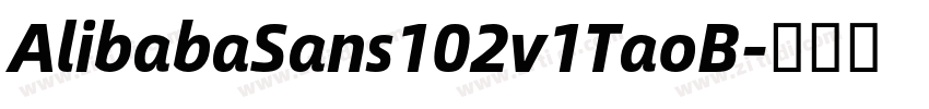 AlibabaSans102v1TaoB字体转换