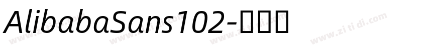 AlibabaSans102字体转换