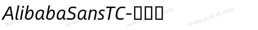 AlibabaSansTC字体转换