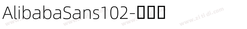 AlibabaSans102字体转换
