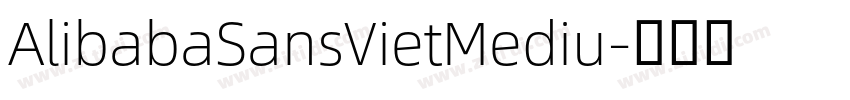 AlibabaSansVietMediu字体转换