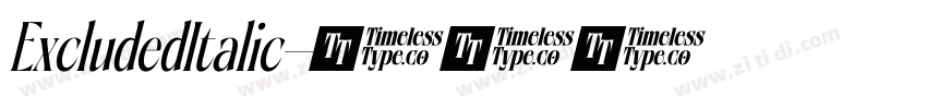 ExcludedItalic字体转换