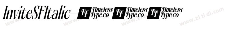 InviteSFItalic字体转换