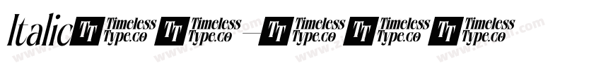 Italic字體字体转换