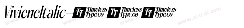 VivieneItalic字体转换