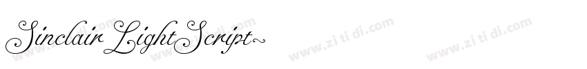 SinclairLightScript字体转换