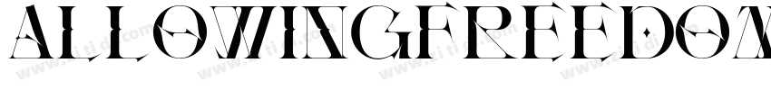 AllowingFreedomDemo字体转换