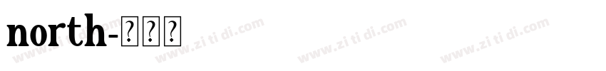 north字体转换