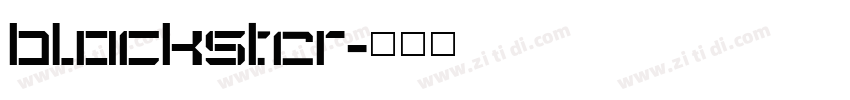 blockster字体转换