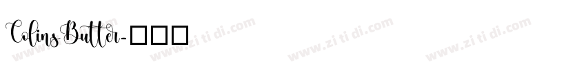 ColinsButter字体转换